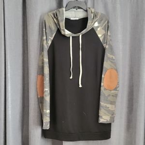 Camo & back hoodie